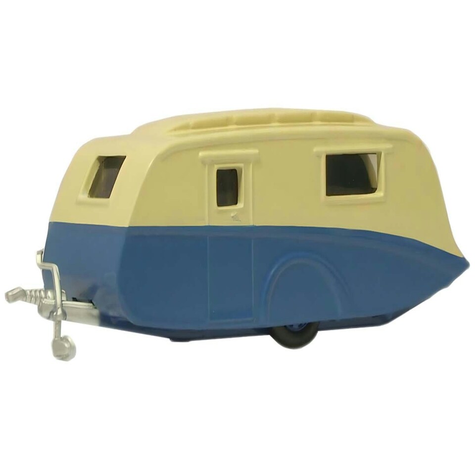 Oxford Diecast Caravan Cream/Blue