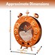 image 3 of Marco Paul Orange Clock Design Bird Feeder 33cm
