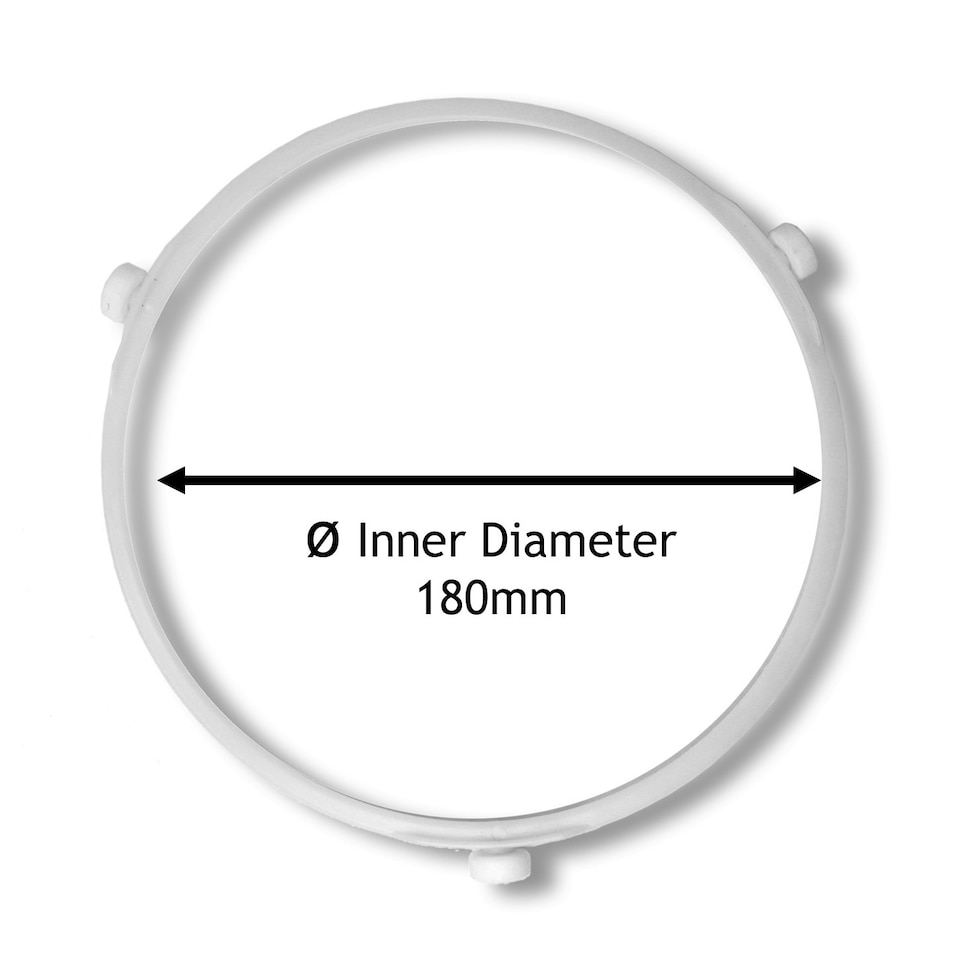 image 1 of SPARES2GO 3 Wheel Glass Plate Roller Ring Support Stand compatible with Panasonic Microwave