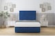 image 1 of Sloomy Harrington Navy Plush Ottoman Bed With Mattress With 26" Strutted Headboard 3' Single