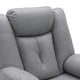 image 4 of Afton Electric Technology Fabric Auto Recliner USB Lounge Sofa Chair (Grey)