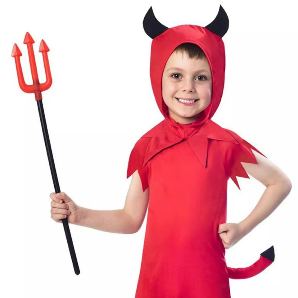image 1 of Amscan Boys Devil Halloween Fancy Dress Costume 3-4 Years Red