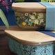 image 3 of Portico Designs William Morris Golden Lily Glass Lunchbox With Bamboo Lid
