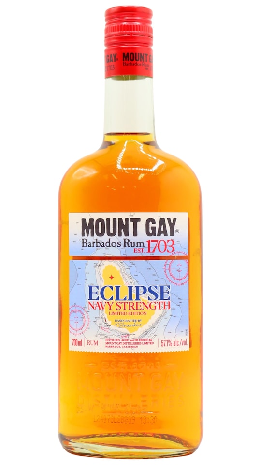 image 1 of Mount Gay - Navy Strength Rum | Multi | New | Vanilla, passionfruit, cardamon and leather notes. Palate: Roasted pineapple, mocha, butterscotch and seasalt. Body: Smooth, complex and bold. | 1