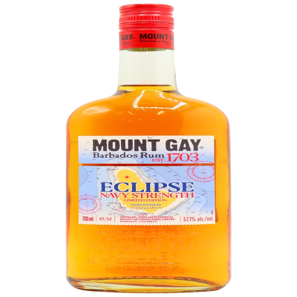image 1 of Mount Gay - Navy Strength Rum | Multi | New | Vanilla, passionfruit, cardamon and leather notes. Palate: Roasted pineapple, mocha, butterscotch and seasalt. Body: Smooth, complex and bold. | 1
