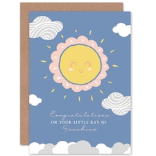 Little Sunshine Congratulations New Baby Card