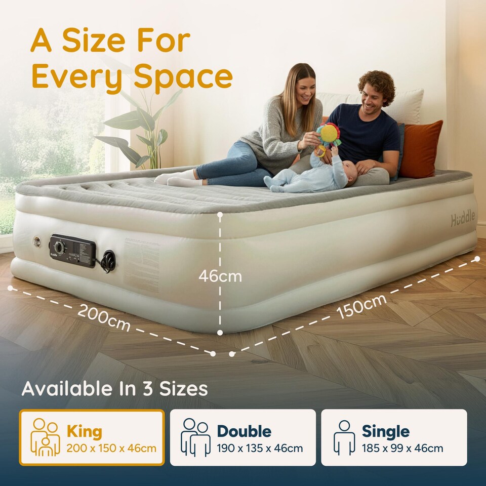 image 1 of HUDDLE NEVER DEFLATE AIR BED - KING
