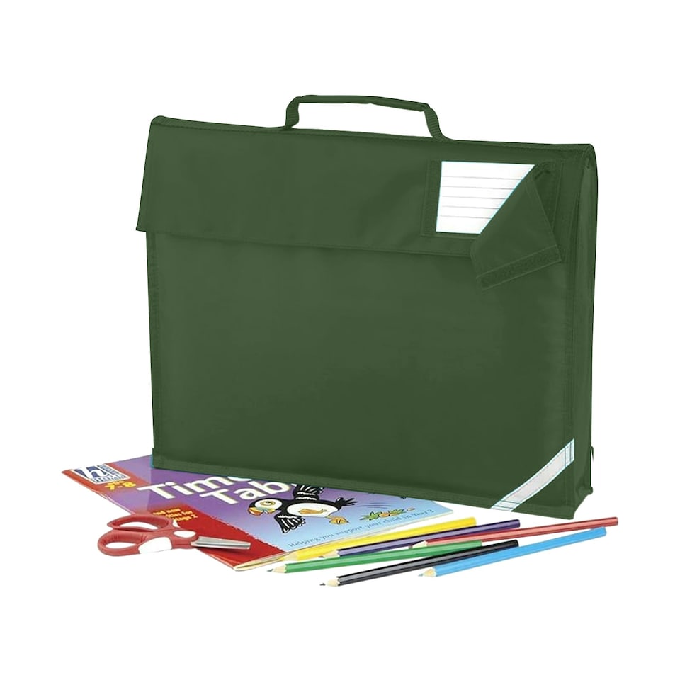 image 1 of Quadra Junior Book Bag - 5 Litres (Pack of 2) - Bottle Green - One Size
