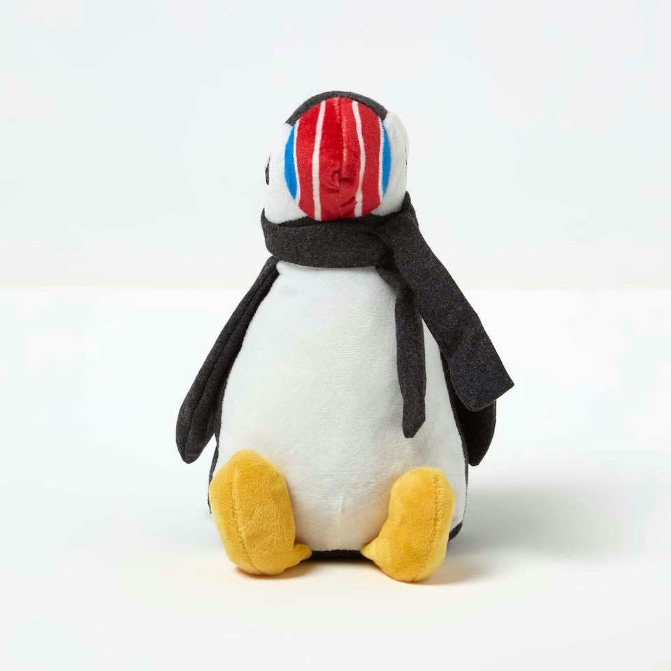 image 1 of Homescapes Luxury Fabric Puffin Doorstop