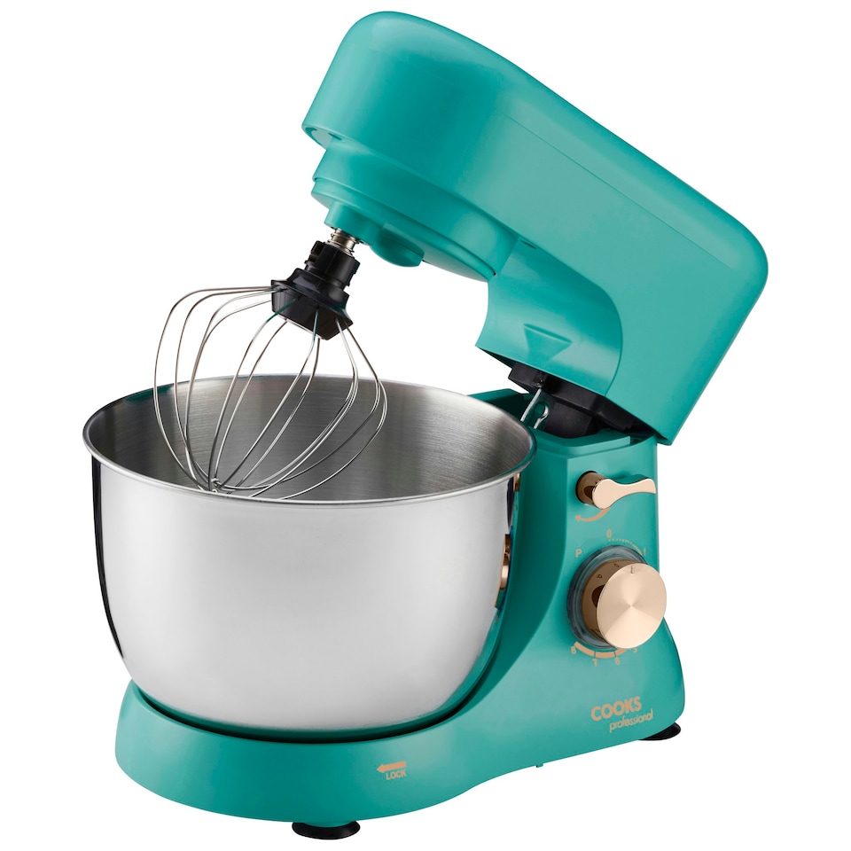 image 1 of Cooks Professional Stand Mixer | 1000W | 4.5 Litre Mixing Bowl | 8 Speed Settings | Teal