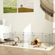 image 7 of PawHut DIY Pet Playpen Metal Wire Fence Guinea Pig Small Animals Cage 12 Panel