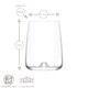image 3 of LAV Terra Tumbler Glasses - 360ml - Clear - Pack of 6 | Clear | Clear