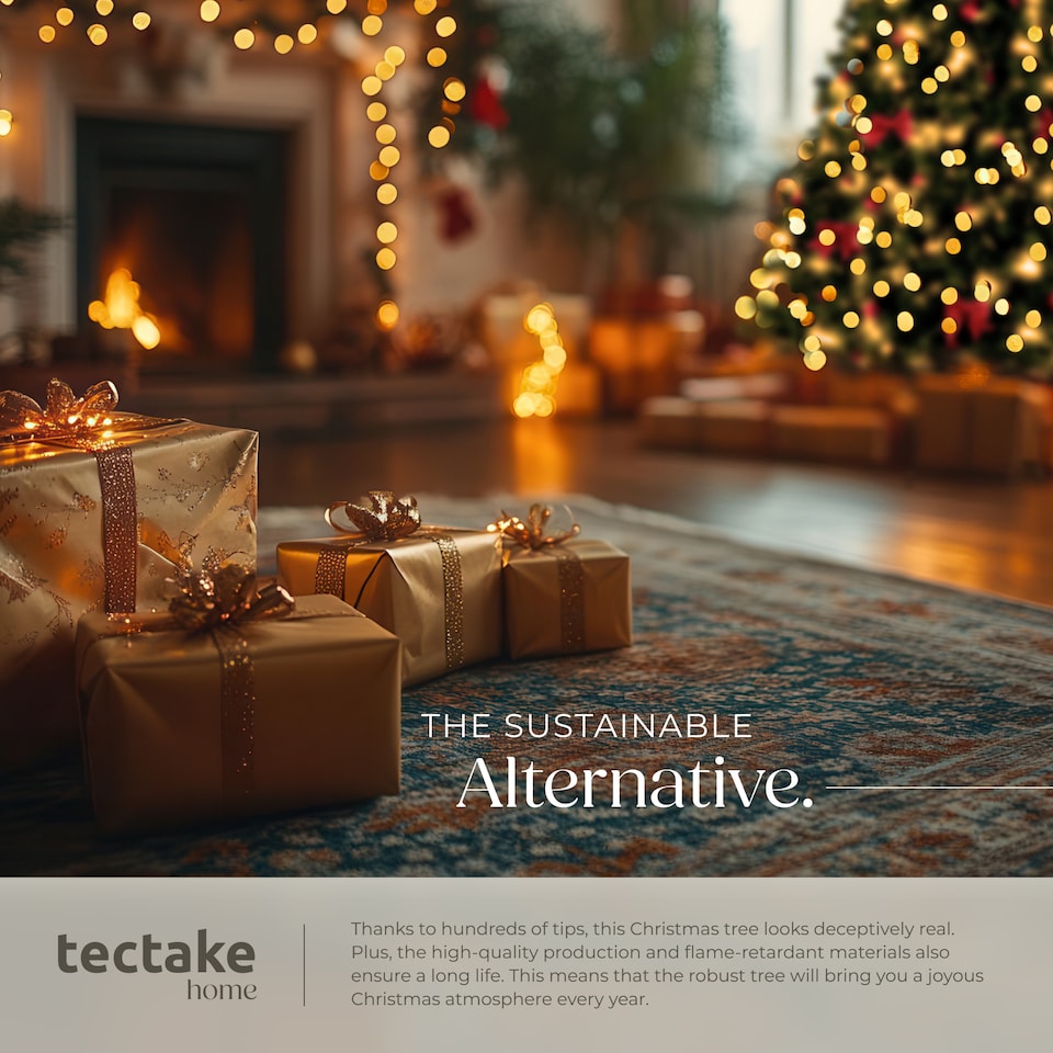 image 1 of Christmas Tree Dasher - artificial Christmas tree in green with lifelike look | Green | green | 1