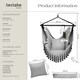 image 6 of Hanging Chair Malika, Boho Style, Load Capacity 150kg | Grey | grey | One Size | 1