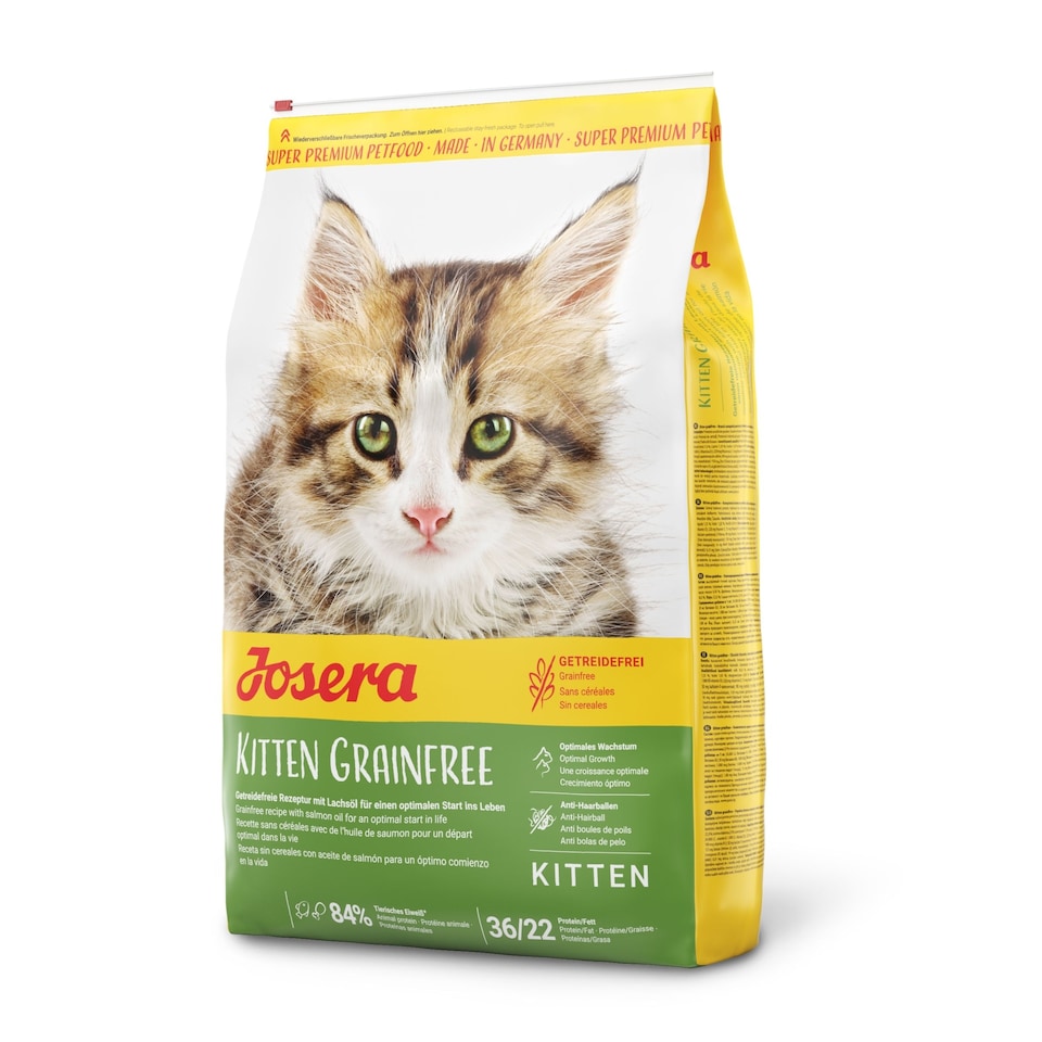 image 1 of Josera Kitten Grain-free complete food | Growing kittens | Pregnant & nursing mothers | Optimal development | Omega 3 | Anti-Hairball | Skin & Coat | 10kg