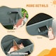 image 7 of PawHut Outdoor Feral Cat House Insulated w/ Openable Roof - Charcoal Grey