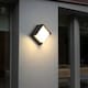 image 3 of CGC Lighting Sophia Square Black and White LED Wall and Ceiling Light | Multi | Black | Height: 16 cm, width: 16 cm, depth: 10 cm