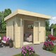 image 1 of Chameleon 44-Log Cabin, Wooden Garden Room, Timber Summerhouse, Home Office - L510 x W410 x H233.7 cm Brown