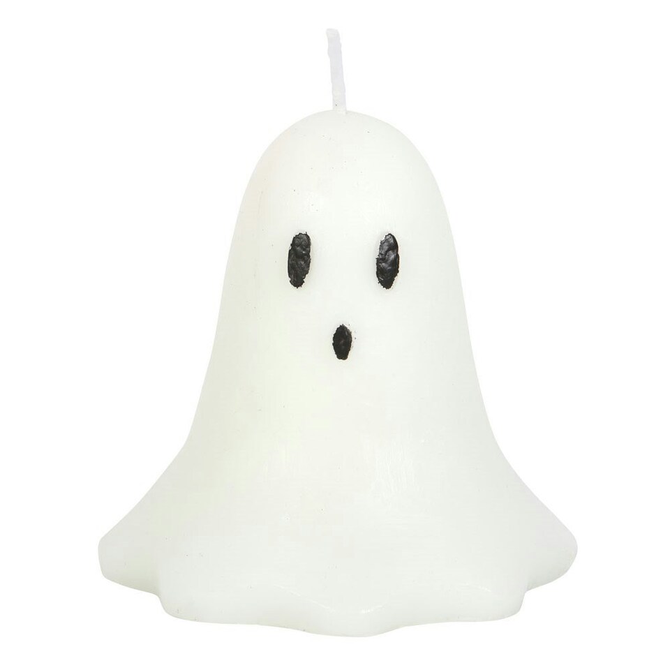 image 1 of Something Different Unscented Ghost Candle - White - One Size