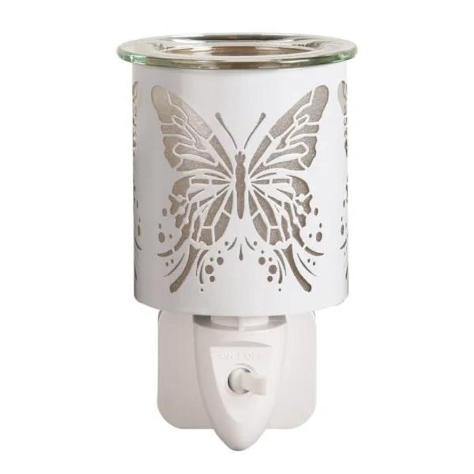 image 1 of Aroma Electric Plug In Wax Melter 13cm White - Butterfly White