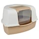 image 9 of Large Cat Corner Litter Tray Hooded Deep Cover Toilet Flap Box with Filter & Scoop | Multi | Mocca | 1