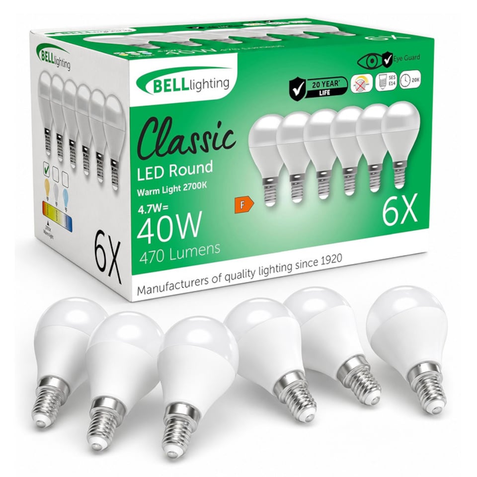 image 1 of BELL Lighting SES E14 LED Golf Ball 4.7W Light Bulb Natural White 4000K