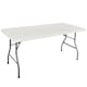 image 1 of 5ft Heavy Duty Folding Trestle Table – Portable Plastic Camping Picnic BBQ – White