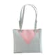 image 1 of Eastern Counties Leather Alice Contrast Panel Leather Handbag - Grey/Blush - One Size | Grey