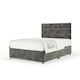 image 1 of Memory Maestro Memory Foam Charcoal Chenille Divan Set And Milan Headboard Small Double