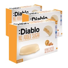Diablo No Added Sugar Peanut Butter Cream Cookies 100g 3 Pack