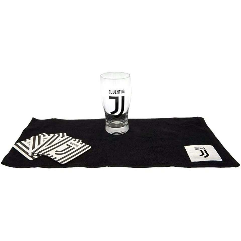 image 1 of Juventus FC Crest Bar Set - Clear/Black/White - One Size