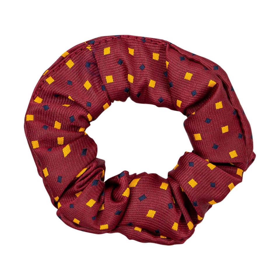 Supreme Products Diamond Scrunchie | Red | Burgundy/Gold | One Size | 1