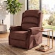 image 8 of HOMCOM Power Lift Recliner Chair with Vibration and Heat, Wood Grip