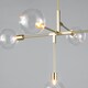 image 5 of BHS Hennock 5 Light Flush Ceiling Light | Gold | Brass | 1