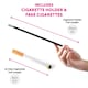 image 6 of Evil Dog Lady Accessory Set - Wig, Gloves, Boa & Fake Cigarettes Black | One Size