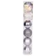 image 2 of 6 Pcs Set PVC Baubles Mid Grey 6cm