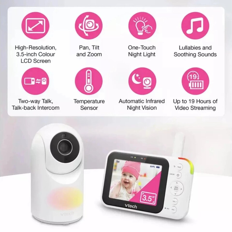 image 1 of VTech VM4263 3.5" Pan & Tilt Video Monitor