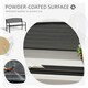 image 5 of Outsunny 2 Seater Metal Bench Patio Park Loveseat Garden Chair Outdoor Seating