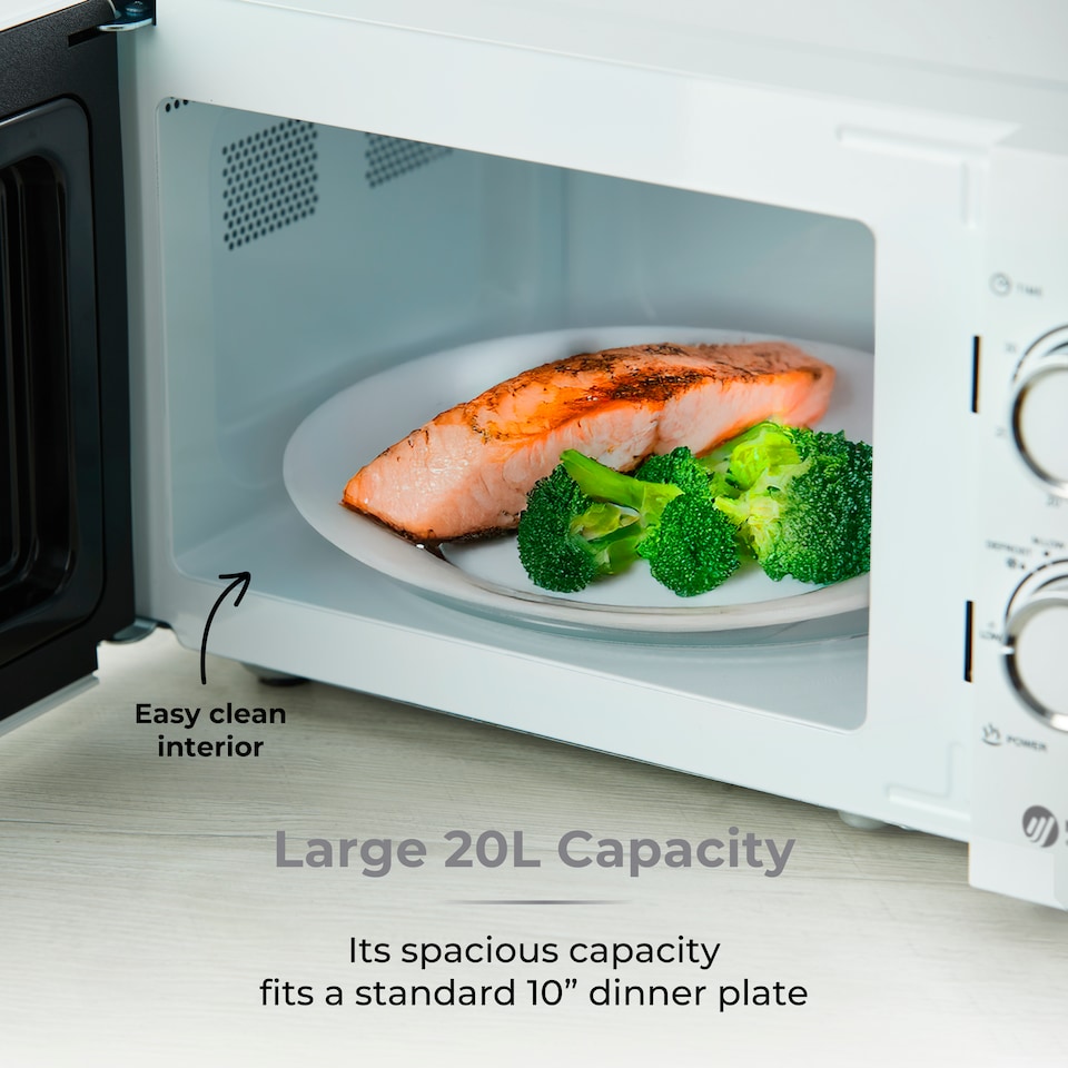 image 1 of 20L 800W Manual Microwave White
