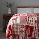 image 2 of BHS Christmas Winter Patchwork Throw, Red | Red | Red | 1