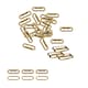 image 1 of 25mm Oval Shaped Brass Eyelet& Washer Metal Grommet Kit for DIY- 50pcs