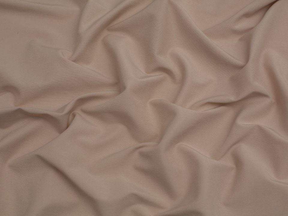 Minerva Core Range Beige Stretch Woven Bengaline Suiting Fabric for Dressmaking, 147.5cm / 58" Wide - per metre