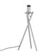 image 2 of Set of 2 Chrome Tripod Table Lamps Base Only | Chrome | Medium | 2