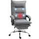 image 1 of Vinsetto Massage Office Chair with Footrest, Desk Chair with 6 Point Massage and Heat, 155 Reclining Back for Home, Thick Padding, Grey