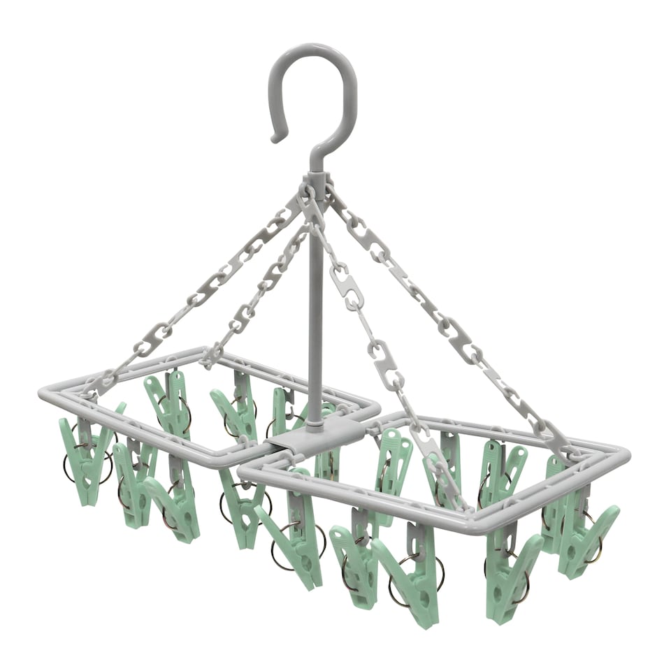 image 1 of JVL Folding Sock Dryer with 20 Pegs
