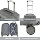 image 7 of Flight Knight Bubble Suitcase - Ryanair easyJet Jet2 Approved - 8 Wheel Carry Cabin Hardcase 55x35x20cm Grey | Charcoal | Cabin Bag
