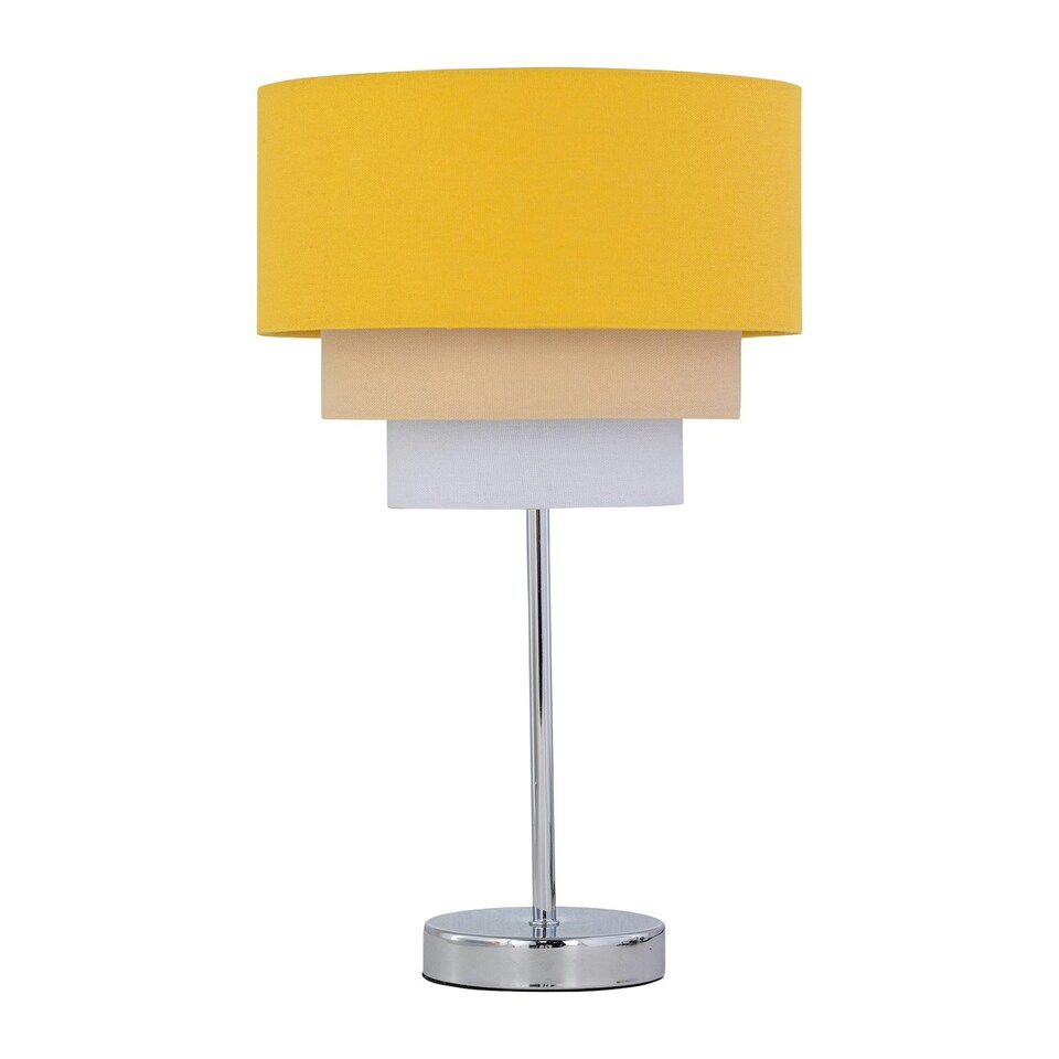 image 1 of First Choice Lighting Set of 2 Chrome Touch Operated Stick Table Lamp Bases Only Chrome
