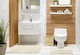 image 1 of Ripple Collection Pure Cotton Jacquard 2pc Bath Set in Cream