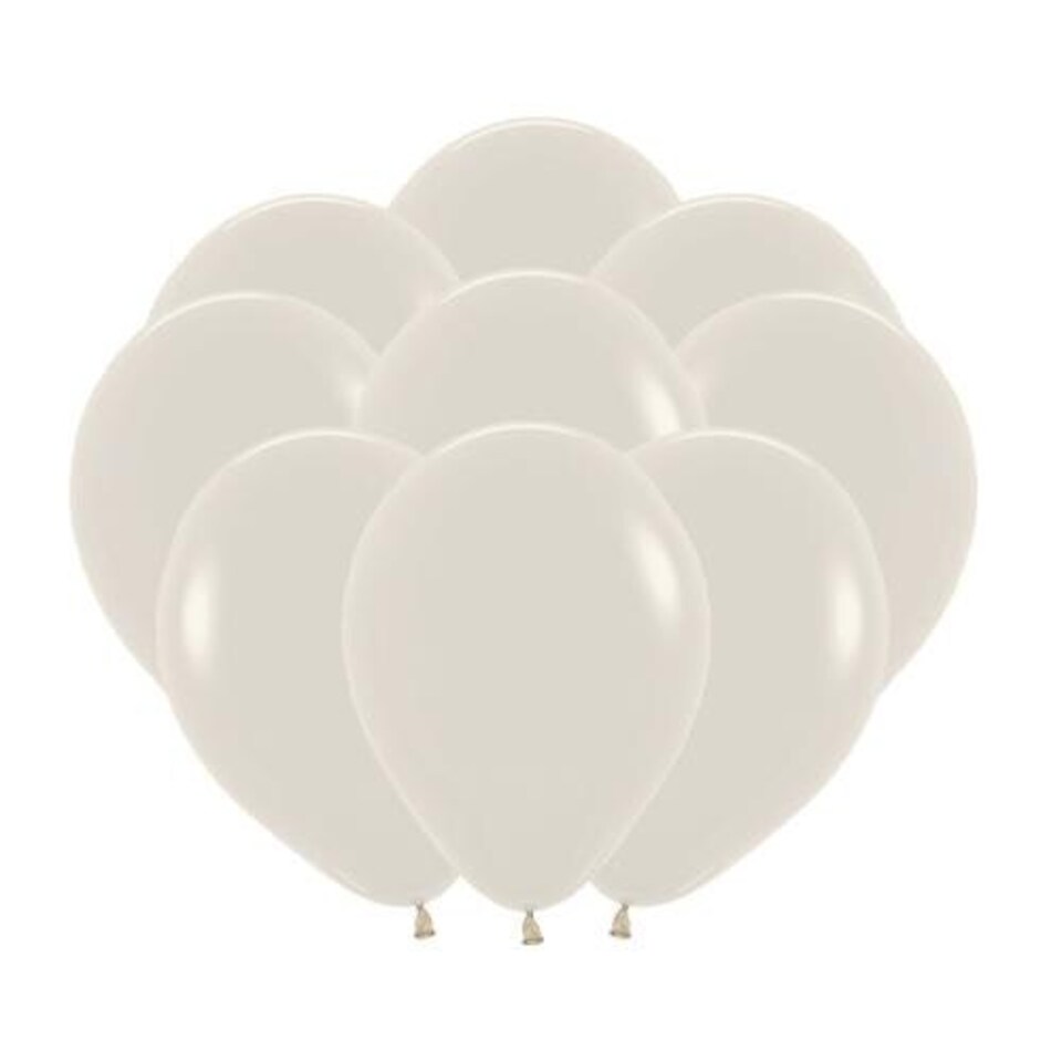 image 1 of Pastel Dusk Cream Sempertex Biodegradable Latex Balloons 23cm / 9 in - Pack of 50 | Cream