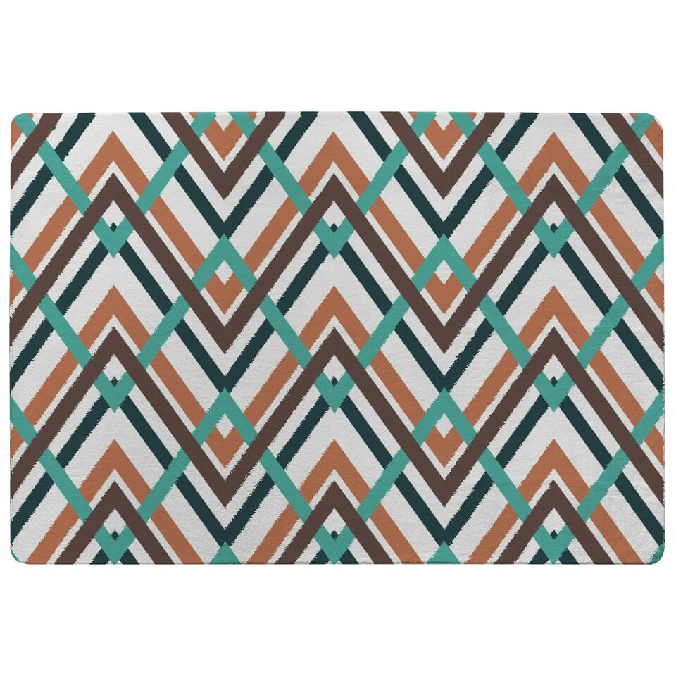 image 1 of Coloured Geometric Zig Zag (Rug) Multi | XL: 160x230cm